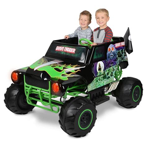 grave digger mini d&d|24v monster truck ride on.